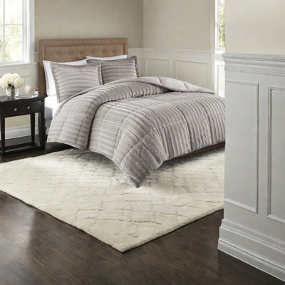 Luxury Faux Fur Bedding Sets, Polyester Comfort, Home Style