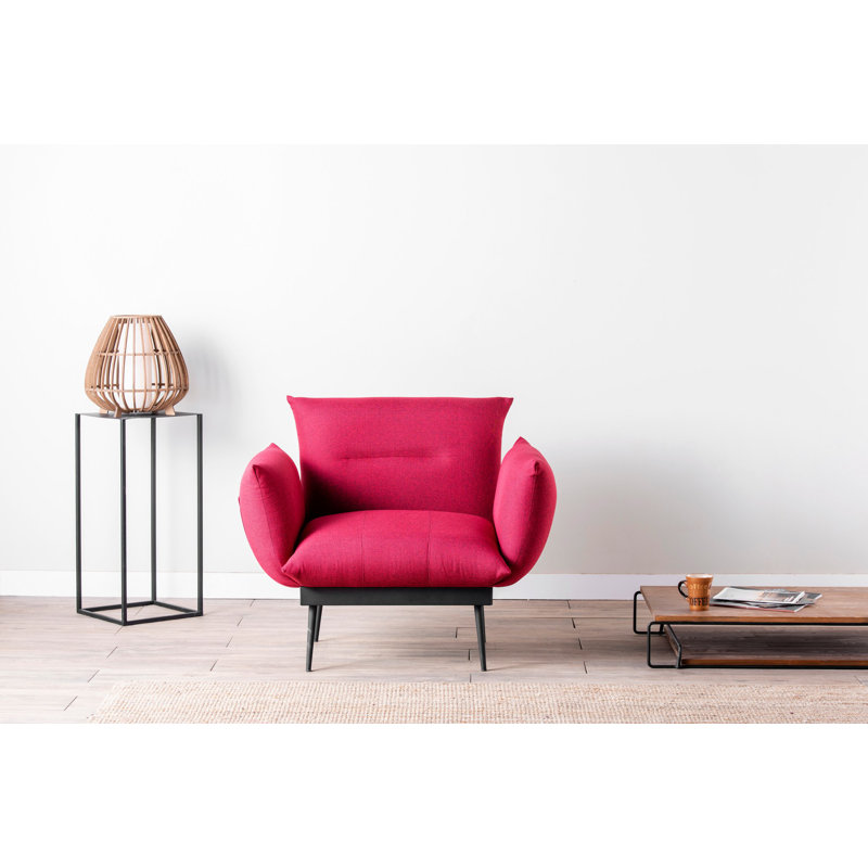 Fauteuil l 35,43 po Althrop, Rouge foncé