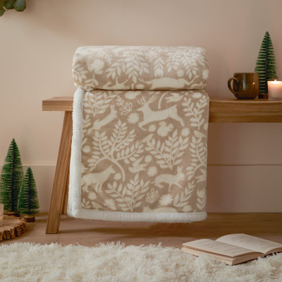 Skandi Woodland Throw Blanket
