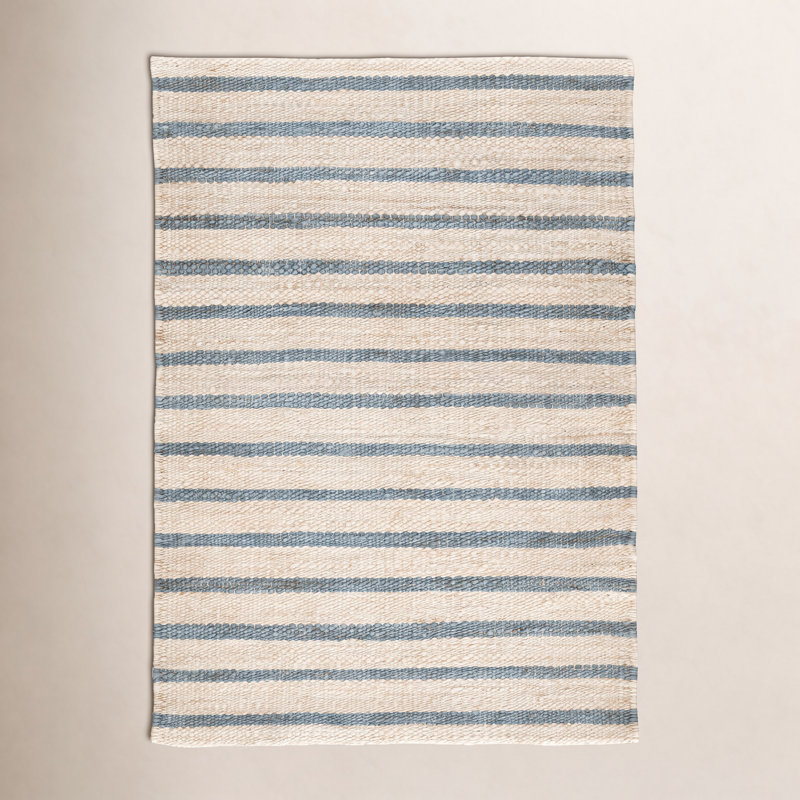 Moana Stripe Handwoven Jute Rug, Rectangle 7'6" x 9'6"