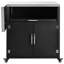 Armoire d'extérieur polyvalente avec plan de travail pliable et extensible, grand espace de rangement et roues verrouillables