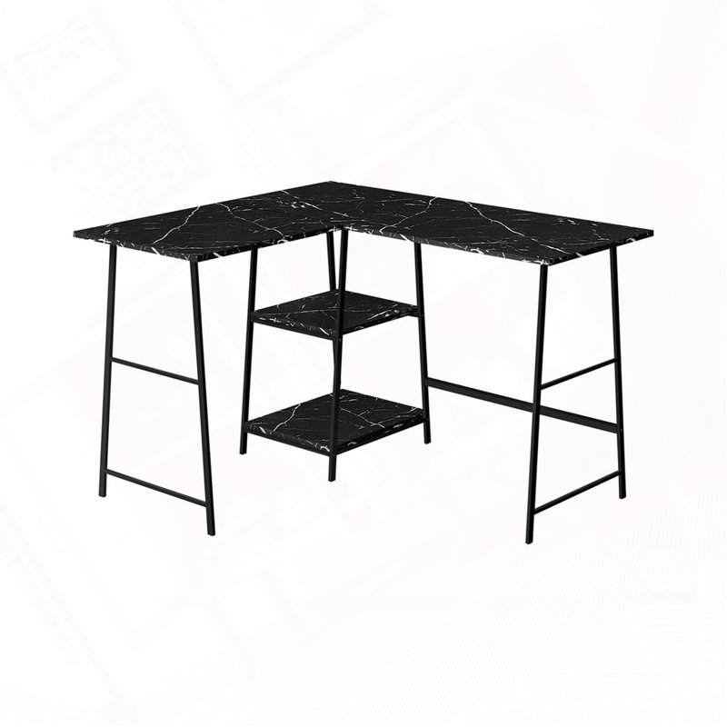 Home Office L Shape Computer Desk, Black