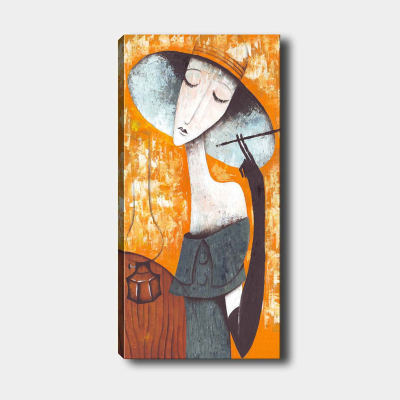 Superbe peinture sur toile décorative, 11,8 po x 31,5 po | 100% toile, encadrée avec un cadre 100% bois (épaisseur: 1,6 po) | Parfait pour la décoration intérieure, le salon et le bureau, élégant et accrocheur