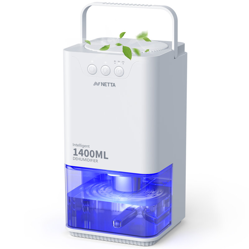 Netta 1400ml Mini Dehumidifier, White
