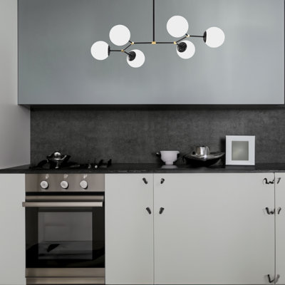 6 Lights Unique Sputnik Chandelier