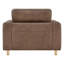 Fauteuil en cuir véritable 43,3 po Adika