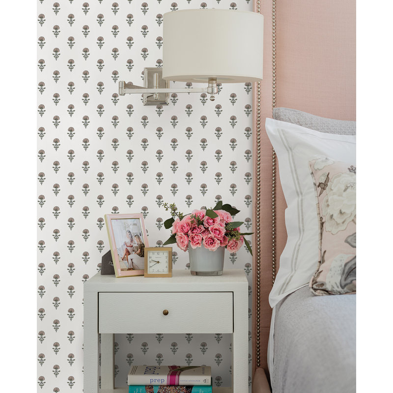 Mini papier peint floral Libby Stone, Pétale
