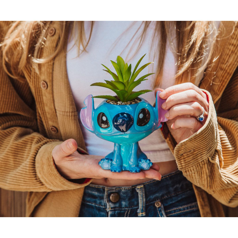 7 " H Faux Succulent in Ceramic Planter