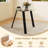 Costway 35.5" Round Glass Dining Table For 4 With Tempered Glass Tabletop Rubber Wood Frame-309604958