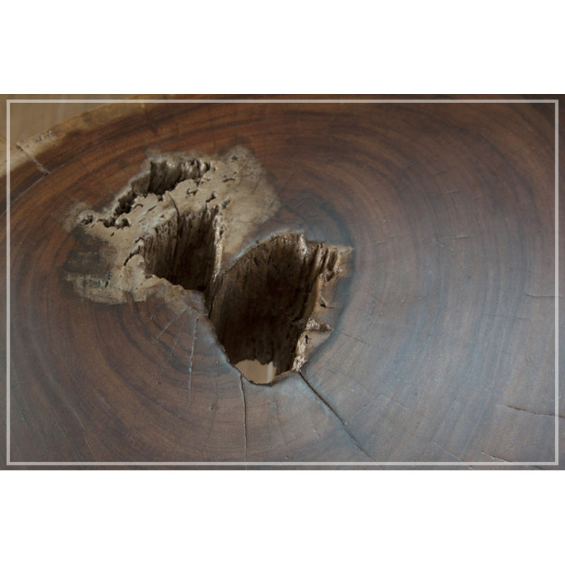 Solid Wood Top End Table