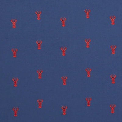 Lobster Embroidery Fabric