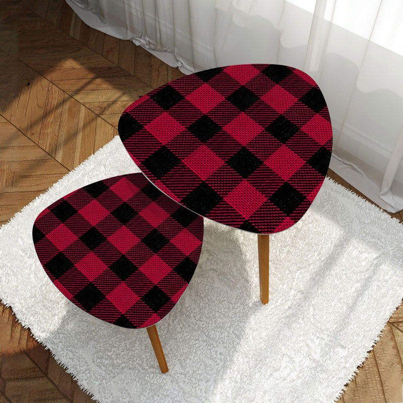 Ensemble de 2 tables basses gigognes Triangle