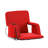 Portable Heated Reclining Stadium Chair with Armrests, Heated Padded Back & Seat-1416098610