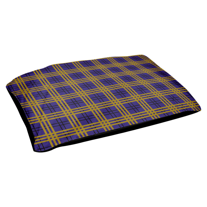 Lit pour chat Baltimore Designer, Grand L 52 po x l 42 po, Mauve/jaune, Utilisation intérieure seulement