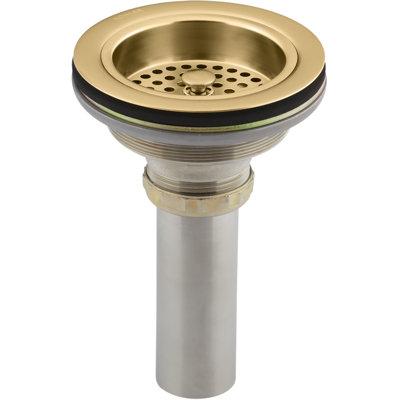Duostrainer Sink drain and strainer with tailpiece