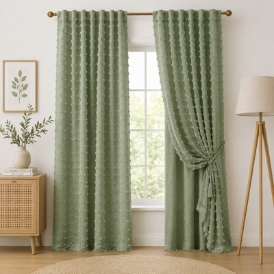 Rideau obscurcissant vert sauge