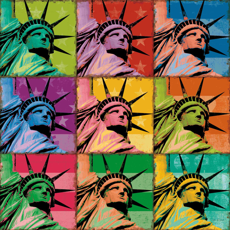 " Pop Liberty " by Ben Richard, 36" H x 36" W