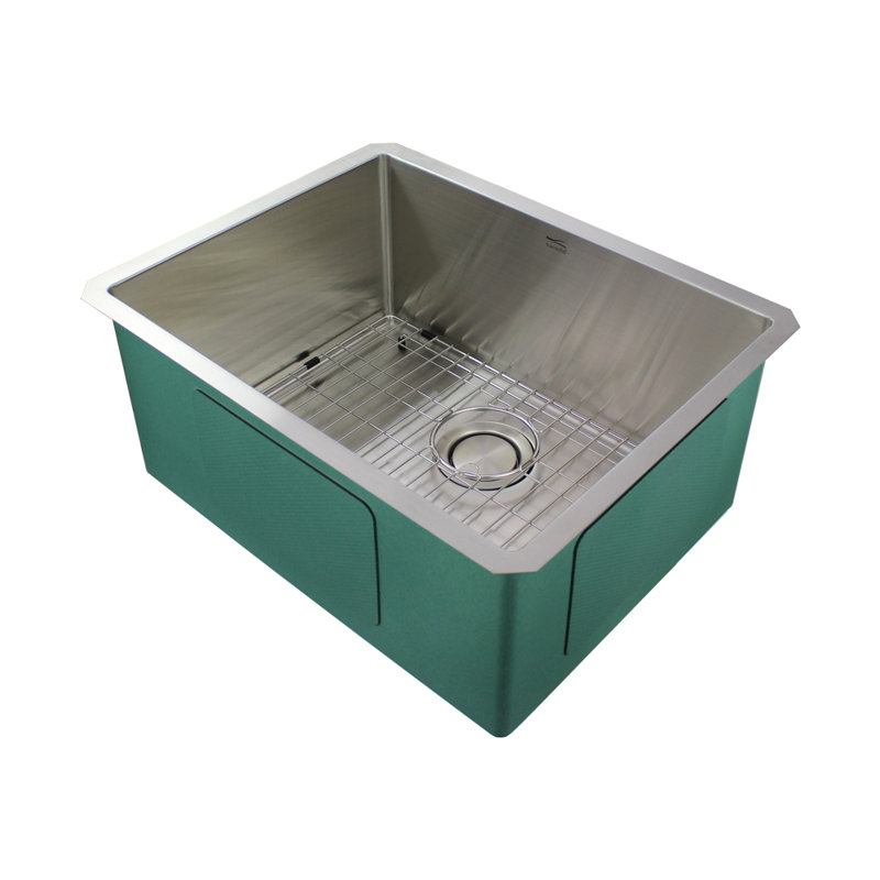 Diamond 23'' L Single Bowl Stainless Steel Kitchen Sink