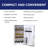 Corona 3.2 Cu. Ft. Mini Fridge with Built-In Bottle Opener, Compact Refrigerator for Dorm Room, Office & Bedroom, Freestanding Beverage Refrigerator, White