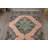 33.5x158.7 Inch Wool Patchwork Runner Rug, Beige Vintage Rug