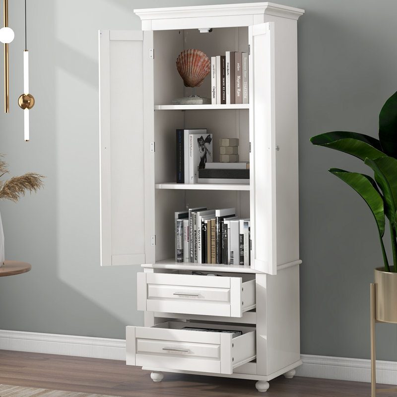 Bellamy 62.5'' Freestanding Bathroom Cabinet, White