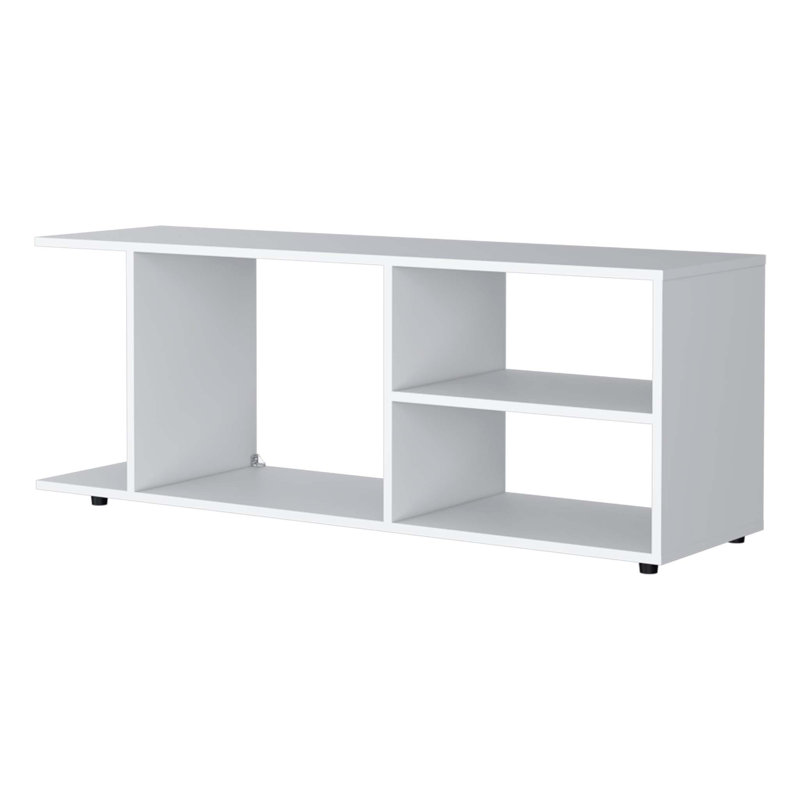 Modern Practical TV Rack with Open Storage for Organizing Multimedia Devices