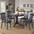 Alexa-Mae 4 - Person Solid Wood Top Pedestal Dining Set