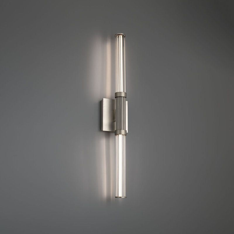Ribeye 28" Dimmable LED Wall Sconce, 3000K Color Temperature, Brushed Nickel