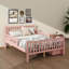 Lit plateforme double en bois avec garde-corps double et double compartiment de rangement-447378710-447378711