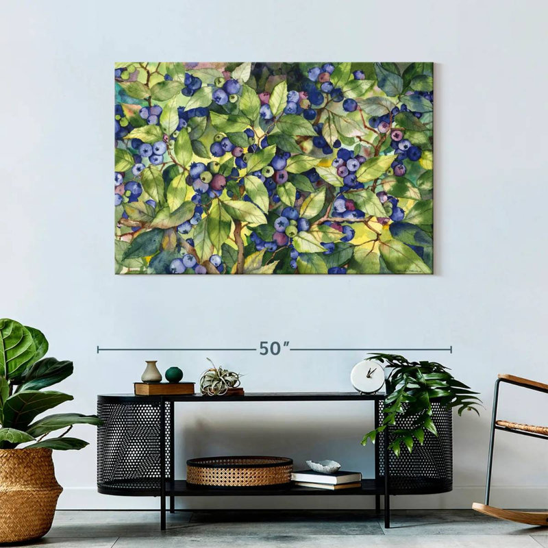 Yarlin Forest Blueberries, 30" H x 45" W
