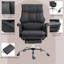 Fauteuil de direction, siège de bureau ergonomique en similicuir avec repose-pieds, fauteuil inclinable et pivotant-1199993309