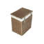 Wicker Laundry Hamper Basket with Lining-2133665395-2133665393