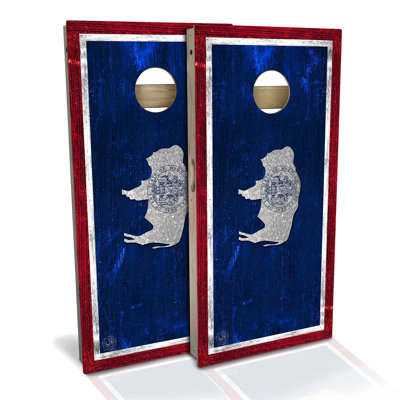 Wyoming Flag Cornhole Board Set | Includes (2) Boards, (8) Bags & Optional Accessories