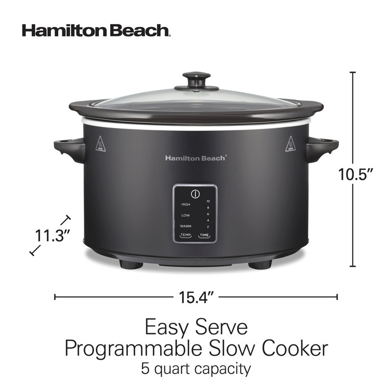 Mijoteuse programmable de 5 pte Hamilton Beach