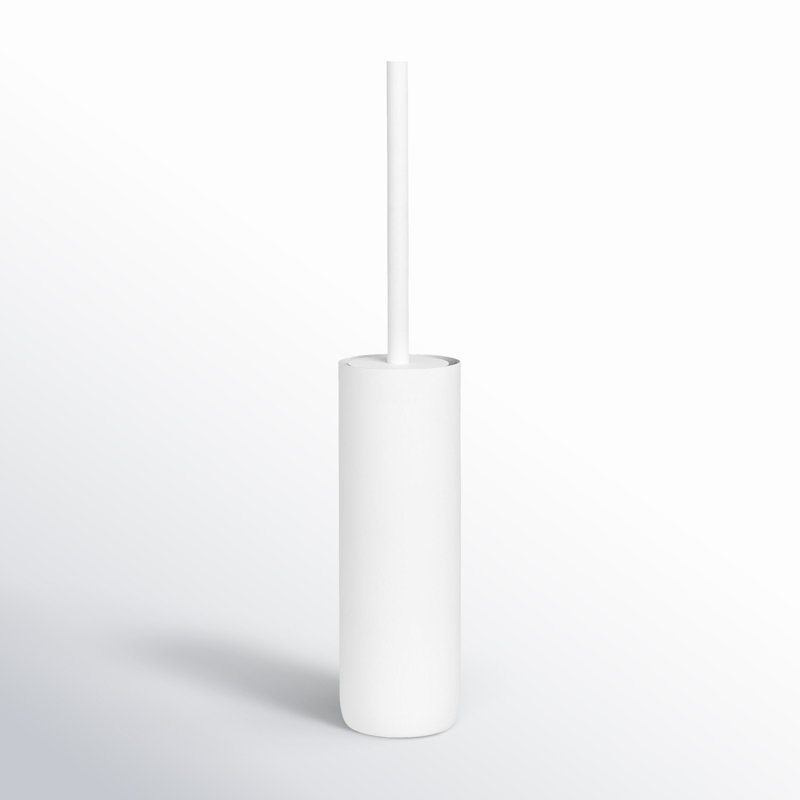 MODO 19.33in. Free Standing Toilet Brush and Holder, White