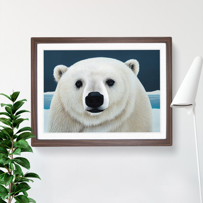 Incomprehensible Polar Bear 1 Piece Single Picture Frame Wall Art