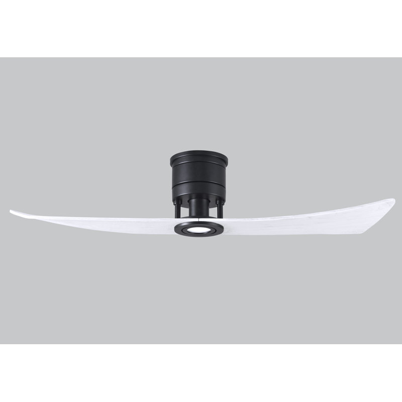 Lindsay LED Outdoor Flush Mount, Matte Black, Matte White