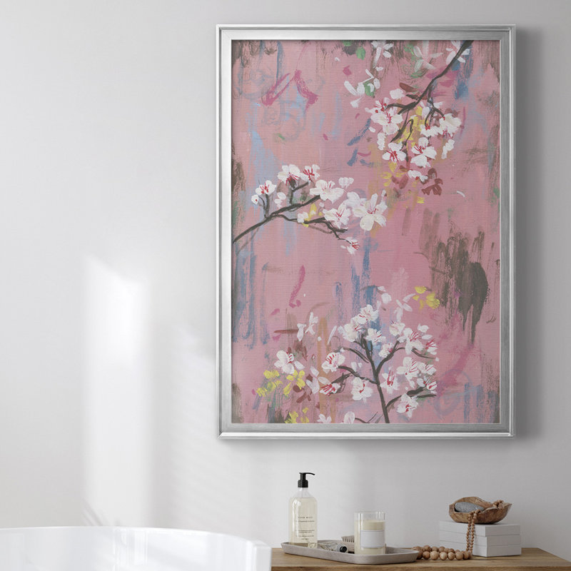 " Emerging II " Painting Print, Silver Framed, 36.5" H x 26.5" W