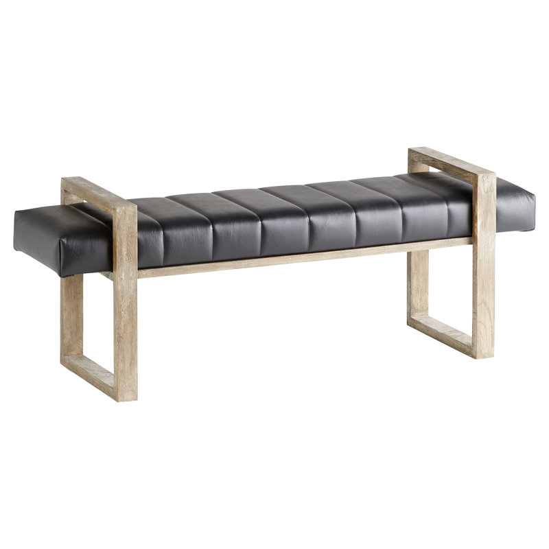 Faux Leather Upholstered Bench