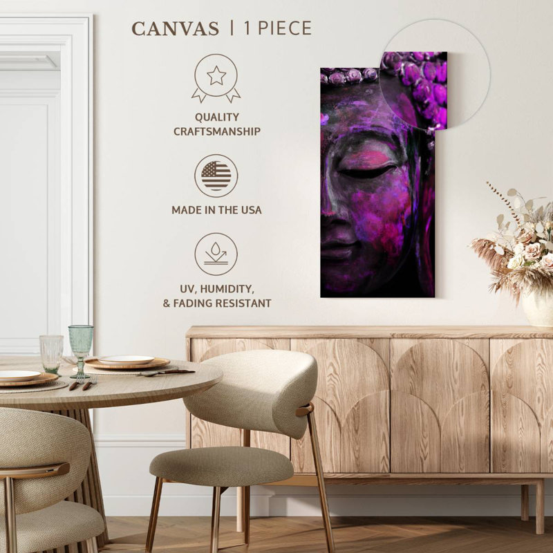 Purple Buddha Face