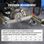 Wheel Alignment Tool,Toe Alignment Toe Plates, Stainless Steel Wheel Alignment Tool Plate, Toe Angle Accurate Measurement, Includes 2 Measuring Tapes & Conversion Chart