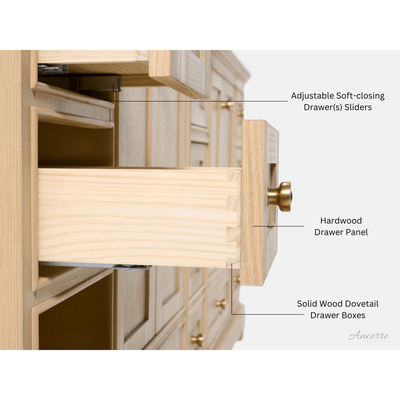 Audrey 84'' Free Standing Double Bathroom Vanity with Calacatta Quartz Top, Oak, Rose Gold