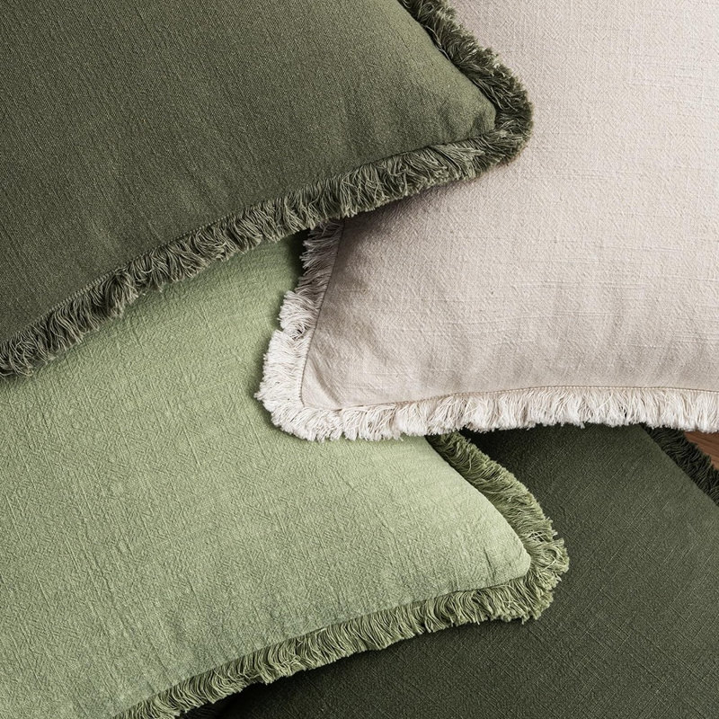 Cotton and Linen Pillow Cover