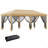Grande tente à auvent escamotable avec filet Outsunny 10 pi x 20 pi pour abri de soleil instantané robuste pour les fêtes avec sac de transport pour l'extérieur, le jardin et le patio-111086226