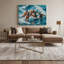 Sports nautiques, water-polo, art mural bleu-614692672