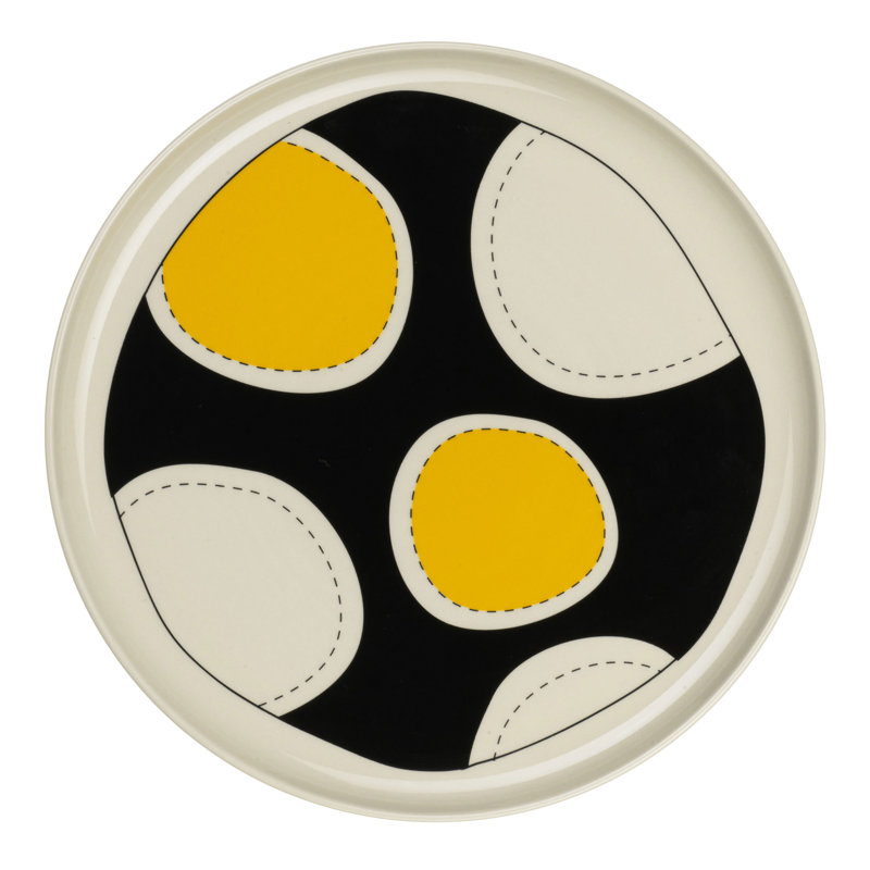 ASA Selection Variété Artiste du Soleil dessert plate, stoneware, glossy black, 21cm