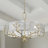 Tiah 6 - Light Steel Dimmable Drum Chandelier-92388740
