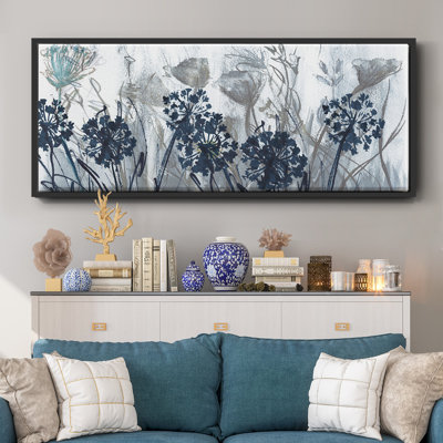Indigo - toile encadrée