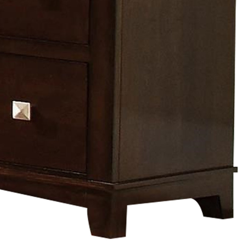 Commode design en bois de style transitionnel