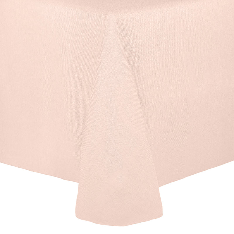 Ultimate Textile Oval Tablecloth, Ice Peach, 3, 70" x 52"